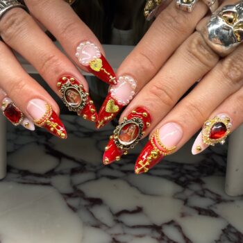 Leeds nail tech hard gel extensions